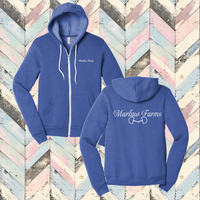 Marlaw Farms Premium Fleece Full Zip Hooded Sweatshirt
