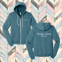 Marlaw Farms Premium Fleece Full Zip Hooded Sweatshirt