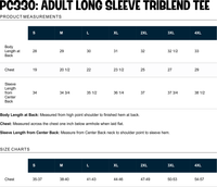 SCPW Adult Long Sleeve Triblend Tee