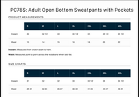 KYDD Adult Open Bottom Sweatpants with Pockets