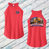The Pawsuit of Belly Rubs Ladies' Rocker Tank