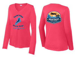 SCDDWC25 Ladies' Performance Long Sleeve V-Neck
