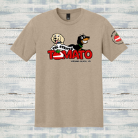 The Striped Tomato Adult Short Sleeve Triblend Tee