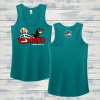 The Striped Tomato Ladies' Triblend Racerback Tank