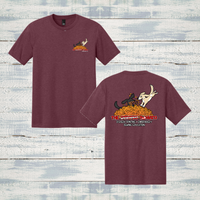 The Striped Tomato Adult Short Sleeve Triblend Tee