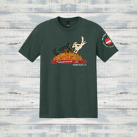 The Striped Tomato Adult Short Sleeve Triblend Tee