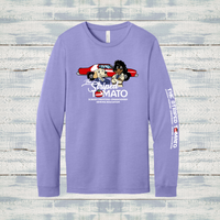 The Striped Tomato Adult Soft Blend Long Sleeve Tee