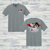 The Striped Tomato Adult Short Sleeve Triblend Tee