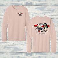 The Striped Tomato Adult Soft Blend Long Sleeve Tee