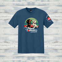 The Striped Tomato Adult Short Sleeve Triblend Tee