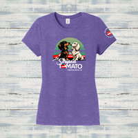 The Striped Tomato Ladies' Triblend Tee