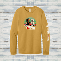 The Striped Tomato Adult Soft Blend Long Sleeve Tee