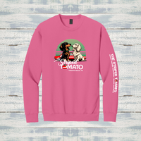 The Striped Tomato Adult Soft Style Crewneck Sweatshirt