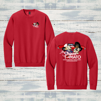 The Striped Tomato Adult Soft Style Crewneck Sweatshirt