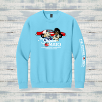 The Striped Tomato Adult Soft Style Crewneck Sweatshirt
