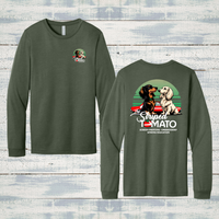 The Striped Tomato Adult Soft Blend Long Sleeve Tee