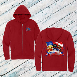 The Pawsuit of Treats Adult Full Zip Hooded Sweatshirt