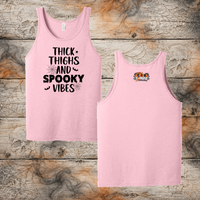 FF: Thick Thighs Spooky Vibes Adult Tank Top
