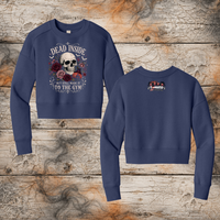 FF: Dead Inside Ladies' Crop Crewneck Sweatshirt