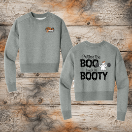 FF: Boo in Booty Ladies' Crop Crewneck Sweatshirt