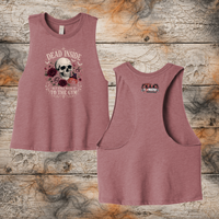 FF: Dead Inside Ladies' Crop Racerback Tank