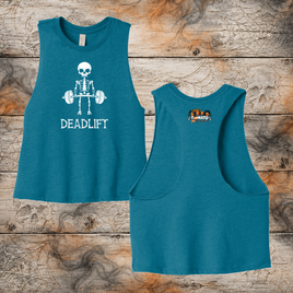 FF: Deadlift Ladies' Crop Racerback Tank
