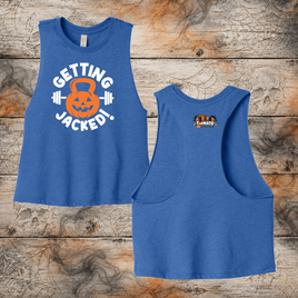 FF: Getting Jacked! Ladies' Crop Racerback Tank