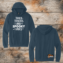 FF: Thick Thighs & Spooky Vibes Pullover Hoodie