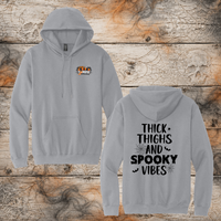 FF: Thick Thighs & Spooky Vibes Pullover Hoodie