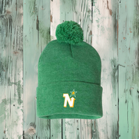 North Stars Pom Cuffed Beanie