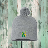 North Stars Pom Cuffed Beanie