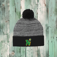 North Stars Pom Cuffed Beanie