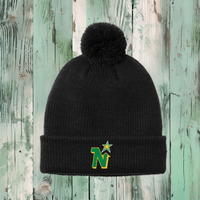 North Stars Pom Cuffed Beanie