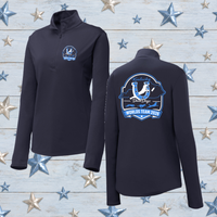 KYDDWC26 Ladies' Performance 1/4 Zip Long Sleeve Tee