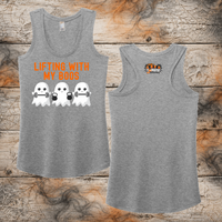 FF: Lifting With My Boos Ladies' Triblend Racerback Tank
