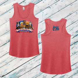 Pawsuit of Belly Rubs Ladies' Triblend Racerback Tank