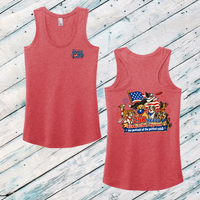 Pawsuit of the Perfect Catch Ladies' Triblend Racerback Tank