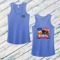 Pawsuit of Treats Ladies' Triblend Racerback Tank
