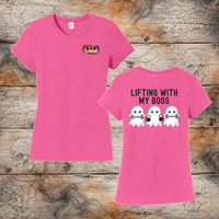FF: Lifting With My Boos Ladies' Triblend Short Sleeve Tee