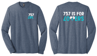 757 IS FOR LOVERS Triblend Long Sleeve Tee