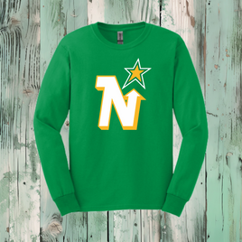 North Stars 100% Cotton Long Sleeve Tee (Youth & Adult)