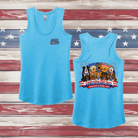 250 Years of DOGS! Ladies' Triblend Racerback Tank