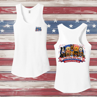 250 Years of DOGS! Ladies' Triblend Racerback Tank