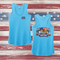 250 Years of DOGS! Ladies' Triblend Racerback Tank