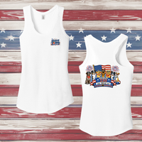 250 Years of DOGS! Ladies' Triblend Racerback Tank