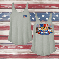 250 Years of DOGS! Ladies' Triblend Relaxed Tank Top