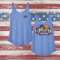 250 Years of DOGS! Ladies' Triblend Relaxed Tank Top