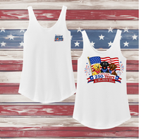 250 Years of DOGS! Ladies' Triblend Relaxed Tank Top