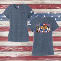 250 Years of DOGS! Ladies' Triblend Short Sleeve Tee Shirt