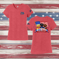 250 Years of DOGS! Ladies' Triblend Short Sleeve Tee Shirt